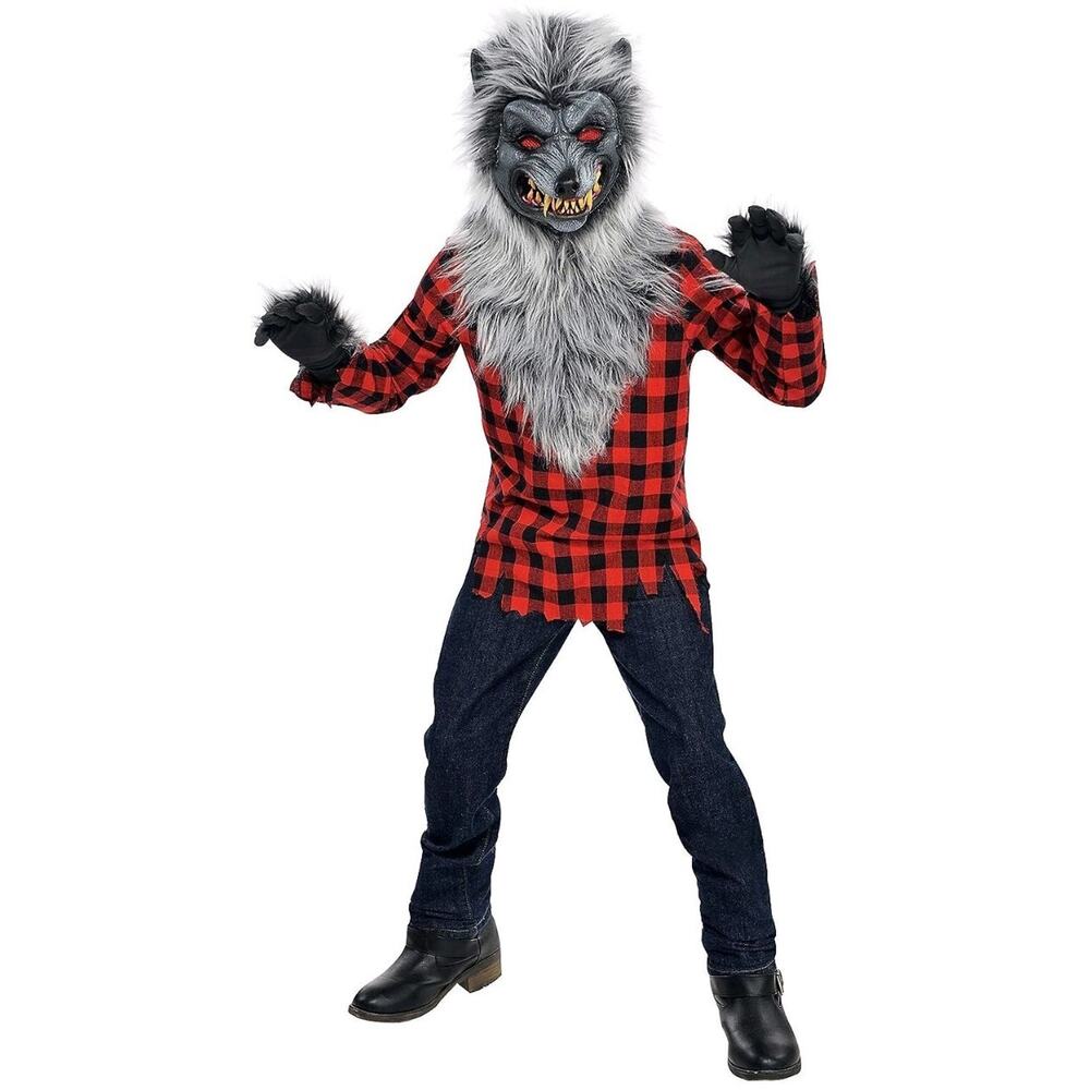 Large Hungry Howler Werewolf Costume for Boys Ages 12 to 14 Multicolor Outfit